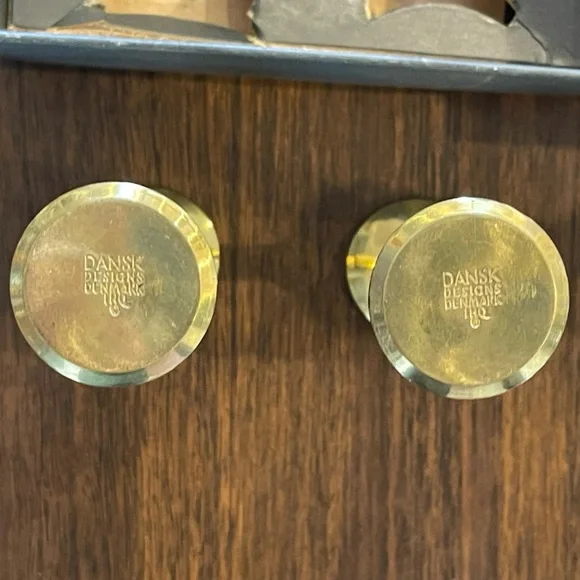 1950s Dansk Designs Solid Brass Candlesticks Set of 6 JHQ Quistgaard MCM - Picture 4 of 11